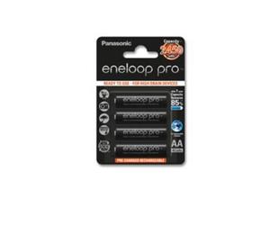 Batteria ricaricabile Panasonic BK-3HCCE/4BE AA NiMH 2450 mAh 4 pezzi