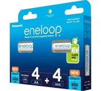 Batteria ricaricabile Panasonic eneloop AA/AAA 1,2V 8 unità