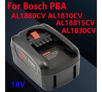 Batteria ricaricabile per elettroutensili 18V 4000mAh per Bosch PBA AL1880CV AL1810CV AL18815CV AL1830CV accessori di ricambio batteria