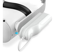 Batteria ricaricabile per Meta/Oculus Q-uest 2, 5000 mAh Portatile Power Bank Compatibile con Elite Strap Design leggero Prestazioni avanzate per VR Ricarica Più Veloce Prolungata 2,5 ore Palytime