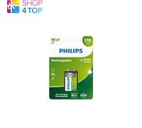 Batteria Ricaricabile PHILIPS 9V 6HR61 8.4V NiMH 1BL 170MAH Nuova
