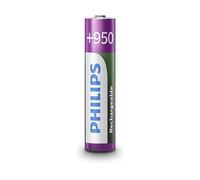 4 Philips Ricaricabile Batterie AAA Nimh Batteria HR03 950 MAH 4BL 1.2V Nuovo