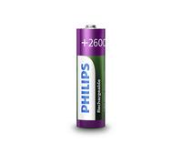 Philips Multi Life NiMH Pile AA Mignon 2600 mAh, confezione da 2