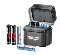Batteria Ricaricabili AA con caricabatterie ibrido, 4PCS 1,5V aa Lithium Batterie 3000mWh e 4 Pile ricaricabili NiMH 2700mAh, Ricarica & stoccaggio in Uno per pile NiMH e al litio