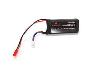 Batteria ricevitore LiPo 7,4 V, 1300 mAh, 2S 5C, JST