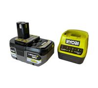 Batteria RYOBI 18V OnePlus LithiumPlus 4,0Ah e caricatore rapido 2,0Ah RC18120-140X