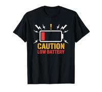 Batteria Scarica Ansia da Telefono Umorismo Tech Maglietta