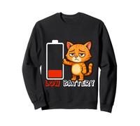 Batteria scarica, Non c'è Nulla da Fare, Zero Energie. Gatto Felpa