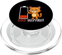 Batteria scarica, non c'è nulla da fare, zero energie. Gatto PopSockets PopGrip per MagSafe