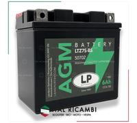 BATTERIA SCOOTER 12V 6AH YTZ7SBS COMPATIBILE CON HONDA PCX SH IE