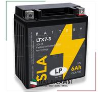 BATTERIA SCOOTER SLA YTX7LBS LTX73 PRONTA ALL'USO HONDA SH PIAGGIO VESPA PRIMAVE