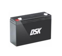 DSK 10362 - Batteria al piombo AGM sigillata e ricaricabile ad alta scarica da 12V 7,2Ah Ideale per UPS-SAI, sistemi di sicurezza e comunicazione, luci di emergenza