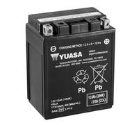 BATTERIA SIGILLATA YUASA YTX14AHL-BS 12 V 12 AH 210 CCA ATTIVATA PRONTA ALL'USO