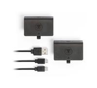 BATTERIA Snakebyte: KIT 2 Batterie da 700mAh per Controller Xbox One + Doppio Cavo USB