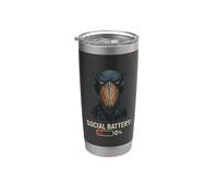 Batteria Sociale 0% Scarpa Becco Uccello Bicchiere termico in acciaio inox doppia parete