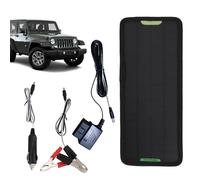 Batteria solare da 5 W, Power Trickle, kit di ricarica da 12 V, piastra di installazione semplice, impermeabile, fonte di sicurezza per veicolo con camion, moto, trattore, rimorchio per auto