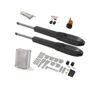 Batteria solare Doppio braccio Operatore elettrico for porte Battente Apri cancello Telecamera IP Telecomando Fattoria esterna Manor Supporto per carichi pesanti(KIT D)