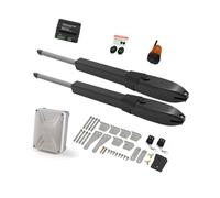 Batteria solare Doppio braccio Operatore elettrico for porte Battente Apri cancello Telecamera IP Telecomando Fattoria esterna Manor Supporto per carichi pesanti(KIT F)