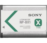 Sony NP-BX1 Batteria Ricaricabile InfoLithium Serie X per Fotocamere Compatte Cyber-Shot DSCRX100, DSCHX300 e DSCWX300, 3.6 V, 1240 mAh, Argento/Nero