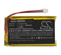 Batteria sostituisce Babymoov 1ICP6/30/48 900mAh 3,7V Li-Poly