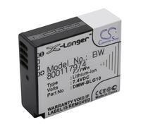 Batteria sostituisce Panasonic DMW-BLG10 DMW-BLE9E DMW-BLE9 980mAh 7,4V