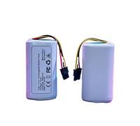 Batteria sostitutiva agli ioni di litio da 3000 mAh 14,4 V, compatibile con Roomba Combo Essential ABL-G Y0110 Y0140 Q011 Q0120 Robot aspirapolvere(4000mAh x 2)