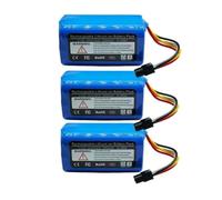 Batteria Sostitutiva Agli Ioni Di Litio Da 3500 MAh 14,4 V, Compatibile Con I Pezzi Di Ricambio for Aspirapolvere Robot Midea I5 Young I9 EYE M3 M3J K30 M7 I50 Pro(3pcs 3500mAh battery)