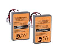 Batteria Sostitutiva GamePad 2000mAh, Compatibile Con SONY PS4/PS4 Pro Slim LIP1522 E KCR1410 Batteria For Controller Wireless Dualshock 4 V1 V2(2 Pcs Batteries)