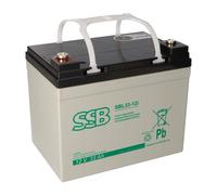 Batteria SSB Blei Akku SBL 33-12i AGM M6 Con Attacco A Vite - 12V 33Ah