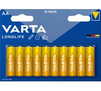 Varta Longlife Confezione da 10 batterie alcaline AA LR6 1,5 V