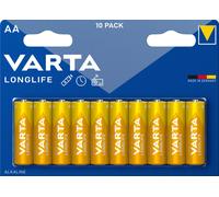 BATTERIA STILO AA 15V LR06 LONG LIFE 10PZ VARTA MEGAPACK NEW