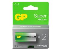 Batteria Super Alcalina 1,5V Mezza Torcia C / 14A-U2 / LR14 (Confezione 2 Pezzi)