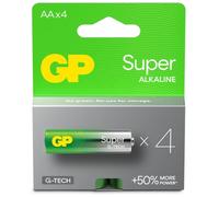 Batteria Super Alcalina 1,5V Stilo AA / 15A - 2U4 / LR6 (Confezione 4 Pezzi)