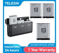 Batteria TELESIN Endurence 1950 mAh per GoPro Hero 13, Batteria per Basse Temperature, Scatola Caricabatterie con 3 Slot per Schede TF per GoPro 13