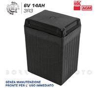 BATTERIA TIPO ORIGINALE PER RESTAURO 3R3 6V 14AH AGM DUCATI SCRAMBLER 250 1967