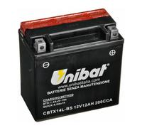 BATTERIA MOTO UNIBAT CBTX14L-BS 12 Ah 200 CCA 15087145mm HARLEY DAVIDSON BUELL
