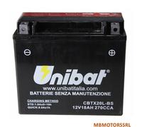 BATTERIA UNIBAT HARLEY DAVIDSON XLC Sportster Custom 1200 1997-2002 12V18AH