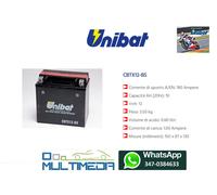 BATTERIA UNIBAT CBTX12-BS YTX12-BS PIAGGIO BEVERLY 300 I.E. 4T HPE 2024