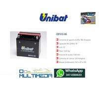 BATTERIA UNIBAT CBTX12-BS YTX12-BS PIAGGIO BEVERLY 300 I.E. 4T HPE 2024