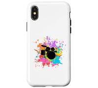 Batteria uomo color retrò idea regalo batterista drums Custodia per iPhone X/XS