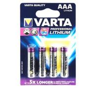 Batteria Varta 4x AAA Lithium 1100 mAh 1,5 V blister