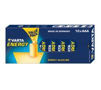 Batteria Varta AAA 1.5V Confezione 10 Pezzi Alcalina Blu