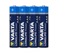 Batteria Varta Alk. Micro AAA LR03 1.5V Longlife Power Shrink. (confezione da 4) NEW