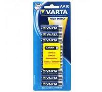 Batteria Varta Alkaline Mignon AA LR06 1.5V Blister (10-pacco) 04906 121 461 NEW