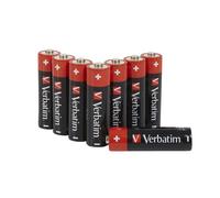VERBATIM Batterie alcaline AA Premium I 1,5V I Pile stilo AA-LR6 I Stilo AA I Pile per lettori MP3, fotocamera, telecomando, rasoio ecc. I Pile alcaline Premium I 8 pezzi