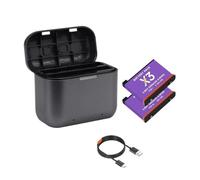 Batteria X3 + 2 Slot For Scatola Di Ricarica For Batteria 2300mAh Batterie For Action Camera Panoramica Accessori - Compatibile Con Insta360 ONE X3(2Battery1Charger)