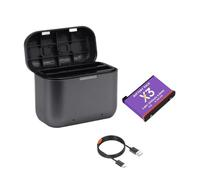 Batteria X3 + 2 Slot For Scatola Di Ricarica For Batteria 2300mAh Batterie For Action Camera Panoramica Accessori - Compatibile Con Insta360 ONE X3(1Battery1Charger)