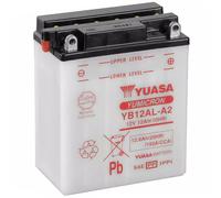 YB12AL-A2 BATTERIA ORIGINALE YUASA AD ACIDO PEUGEOT 125 SATELIS WHITESAT 2011