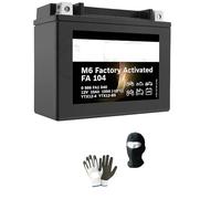 BATTERIA YTX12-BS IN GEL SLA BOSC FA104 M6 SPEDITA CARICA E PRONTA COMPATIBILE CON PIAGGI O Beverly 4T 4V HPE ABS E5 300 da anno 2021 al 2024 BATTERIE ATTIVE AGM 10AH 12 VOLT 150X87X130MM CCA 150A