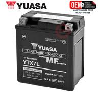 Batteria YUASA YTX7L 12V 6Ah CCA100 precaricata sigillata senza manutenzione AGM